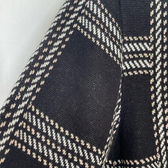NEW Charter Club Sweater Women's Plus Size 2X Black Metallic Plaid Pullover - Picture 6 of 9